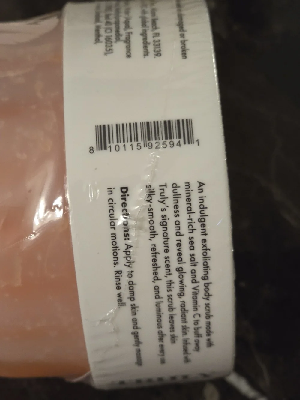 TRULY Mango Margs Exfoliating Body Scrub New Sealed